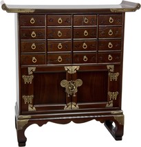 16-Drawer Medicine Chest In An Antique Korean Style From Oriental Furniture. - £364.07 GBP