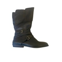 Madden Girl Womens Edith Engineer Boot Black Paris Size 7 - $27.72