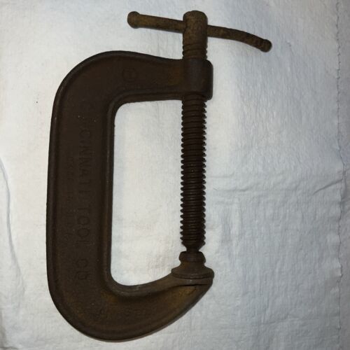 Vintage Cincinnati Tool Co No 540 4&quot; Standard C-Clamp Made in USA - $8.50