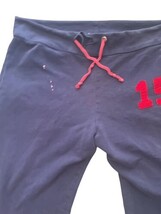 Vintage ACE USA Sweatpants L Navy Red 15 Drawstring Wide Leg image 3