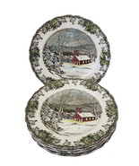Johnson Bros. Friendly Village The School House Dinner Plate 10&quot; Set of 7 - $472.90 MXN
