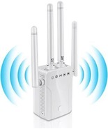 2023 WiFi Extender Wireless Signal Repeater Booster up to 8600 sq.ft and... - £65.84 GBP