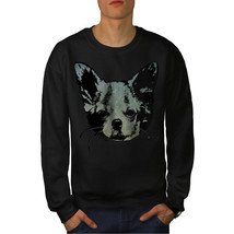 Wellcoda Chihuahua Face Cute Mens Sweatshirt, Prestige Casual Pullover Jumper - £23.72 GBP+