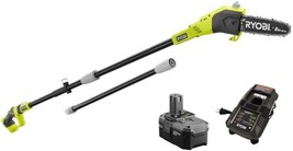The Ryobi Zrp4361 One 18-Volt 9-Foot Cordless Electric Pole Saw Kit Come... - £157.22 GBP