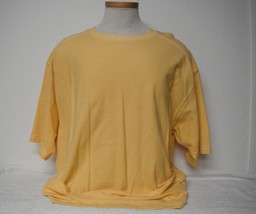 XL Men&#39;s Columbia S/S Yellow T-shirt Mill Creek Crew 50&quot; - £5.53 GBP