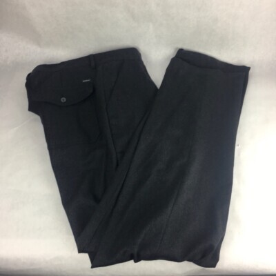 Old River Mens Dress Pants Grey  Flat Front Flap Pockets Virgin Wool US ... - $22.76