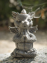 Zen Inner Peace Whimsical Garden Dragon Yoga Meditation Backflow Incense... - £18.95 GBP