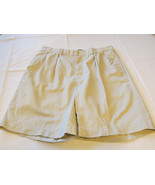 Men&#39;s Polo by Ralph Lauren 33 shorts ivory eggshell pleated walk casual ... - £18.21 GBP