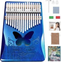 Kalimba 17 Keys, Dssport Portable Finger Piano With Tune Hammer And, Blu... - £23.62 GBP