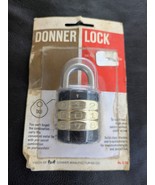 Doner Combinazione Lucchetto C-35 Con Combo Numero Nuovo NOS - $954.71 MXN