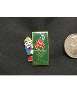 Izzy - Atlanta 1996 Olympic Mascot Pin  100 - Izzy With Torch Logo Green - $175.54 MXN
