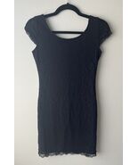 H&amp;M Black Pencil Dress Cap Sleeves Size 8 - $11.87