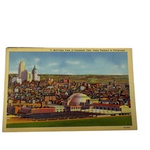 Vintage Birds Eye View Postcard Of Cincinnati Ohio With Union Terminal - £7.64 GBP