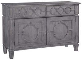 Sideboard San Maria Transitional Weathered Gray Solid Wood 2Doors 2Drawers - £1,897.36 GBP