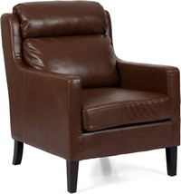 Christopher Knight Home Stuart Contemporary Pillow Tufted Club Chair, Dark Brown - £203.02 GBP