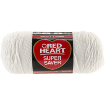 Red Heart Super Saver Yarn White - £15.39 GBP