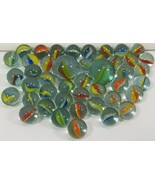 MI) 44 Clear Color Splash Marbles Accents Floral Candle Fish Tank Vase F... - £3.15 GBP