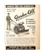1947 Garden All Tractors All Seasons Plow Advertisement Vintage Agricult... - €17,04 EUR