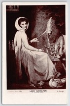 Lady Hamilton At Spinning Wheel By C Remney Postcard R23 - £7.02 GBP