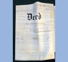 1857 Antique Deed Indenture Morris WICKERSHAM/JAMES Lynch Philadelphia Pa - £98.86 GBP