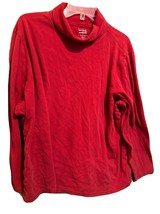 Basic Editions Red 3X Turtleneck Blouse - £7.57 GBP
