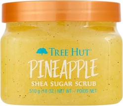 T H Tree Hut Shea Sugar Body Scrub Pineapple,18oz, With Single Fragrance-Free Ma - £33.55 GBP