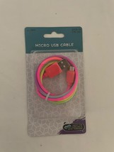 Unbranded Multicolor Micro USB Cable 2.1 Amp 29.25 In.  For Charging/Dat... - $4.95