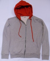 ZADIG &amp; VOLTAIRE Spencer HOODIE Jacket Full Zip Gray Red Street Wear Med... - £102.68 GBP