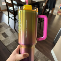 2024 Starbucks x Stanley Summer Sunset Gradient Yellow Pink 40oz Tumbler - $878.96 MXN