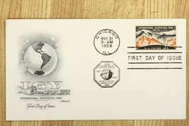 US Postal History Cover FDC 1958 International Geophysical Year Chicago IL - $10.93