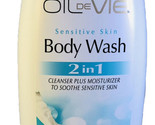 Oil De Vie Sensitive Skin Body Wash 2 in 1 Cleanser/Moistur to Soothe Sk... - £9.48 GBP