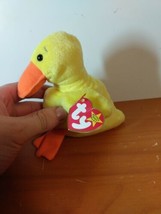 Ty Beanie Babys - Quackers The Duck 6&quot; Plush Toy Excellent condition - £9.14 GBP