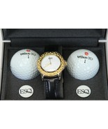 Movado ESQ Women Golf Quartz Watch Wilson TC 1 Balls Tee Ball Holder - $146.99