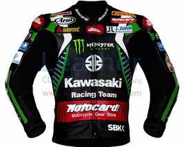 Kawasaki 2019 Motorcycle/MOTORBIKE Racing And Leather Jacket - £140.02 GBP