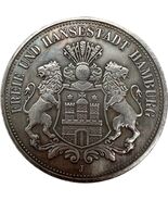 5ti Marka 1986 Fantasy Medal: Amburgo e stemma imperiale - $18.66 CAD