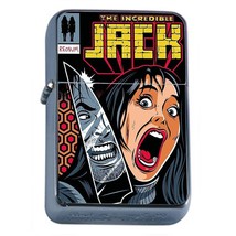 Haunted Hotel Horror Jack Silver Flip Top Oil Lighter - £11.42 GBP