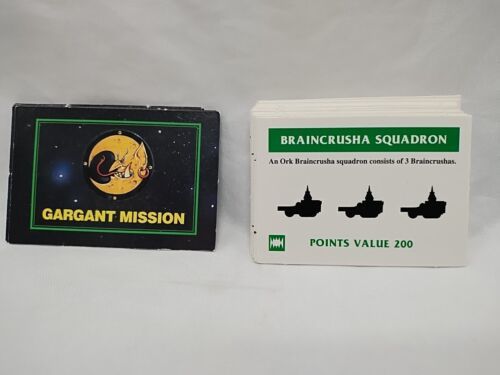 Lot Of (24) Vintage Warhammer Ork Points Value Cards/Gargant Mission Cards - $21.77