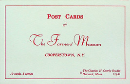 Farmers&#39; Museum (Cooperstown, NY) Post Cards - New, Unposted - £7.43 GBP