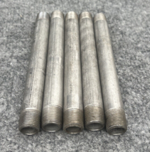 Lot of 5 -  3/8&quot; X 6&quot; NPT 316 Stainless Steel Threaded Pipe Nipple New - $24.74