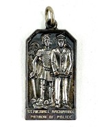 St. Michael Archangel Patron of Police Pendant - 925 Sterling Silver 5.9... - $69.29