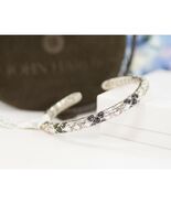 John Hardy Sterling 2.85ct Black Sapphire Naga Slim Kick Cuff Bracelet N... - $1,435.01