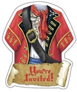 8 ct Pirate Birthday Party &quot;Buried Treasure&quot; Invitations w/Envelopes inv... - $3.85 CAD