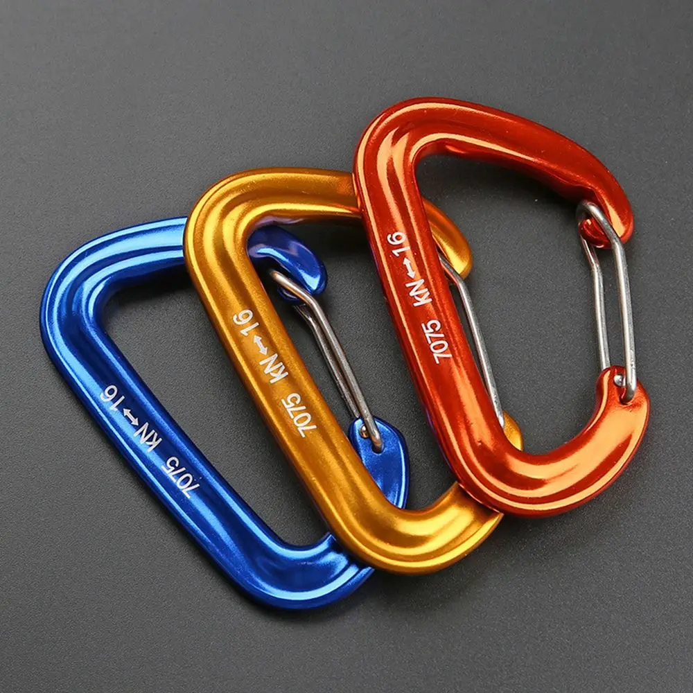 Professional Carabiner D Shape Mountaineering Buckle Hook 16KN Safety Buckle - £7.12 GBP+