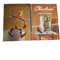 Cleanliness Starring Johnny Toothbrush Vintage 1943 Book Virginia Parkinson - $20.51