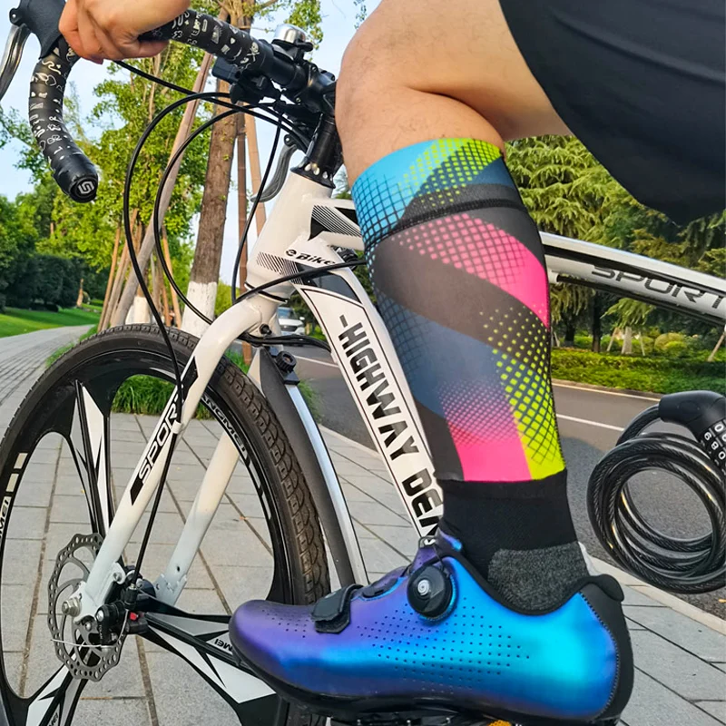 Sporting ﻿Compression Sportings Socks Professional Anti-slip Cycling Socks MTB R - £23.90 GBP