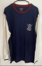 Polo Ralph Lauren Men&#39;s Navy/creme Colorblock  Waffle Knit Thermal T-Shirt XL - £31.96 GBP