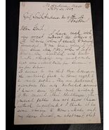 1883 Henry Oliver Salem Ma Maire Autographe Baltimore Riot Guerre Civile... - €587,84 EUR