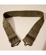 Vietnam US Army Canvas Pistol Web Belt - Medium Waist to 42&quot;  OD Green V... - £33.74 GBP