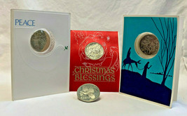 Lot of 4 Franklin Mint Coins Tokens Medals Peace United Nations Christmas Star - £23.93 GBP