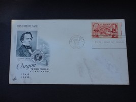 1948 Oregon Territorial Centennial First Day Issue Envelope McLoughlin L... - $2.55